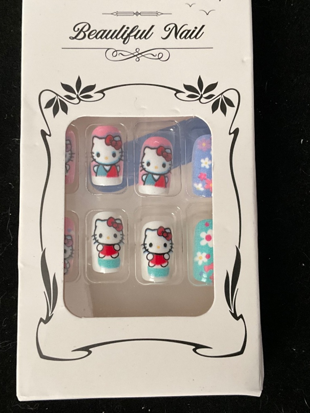 Hello Kitty Press On Nails 💅 Pink Kawaii Nail Set Cute Nail Art